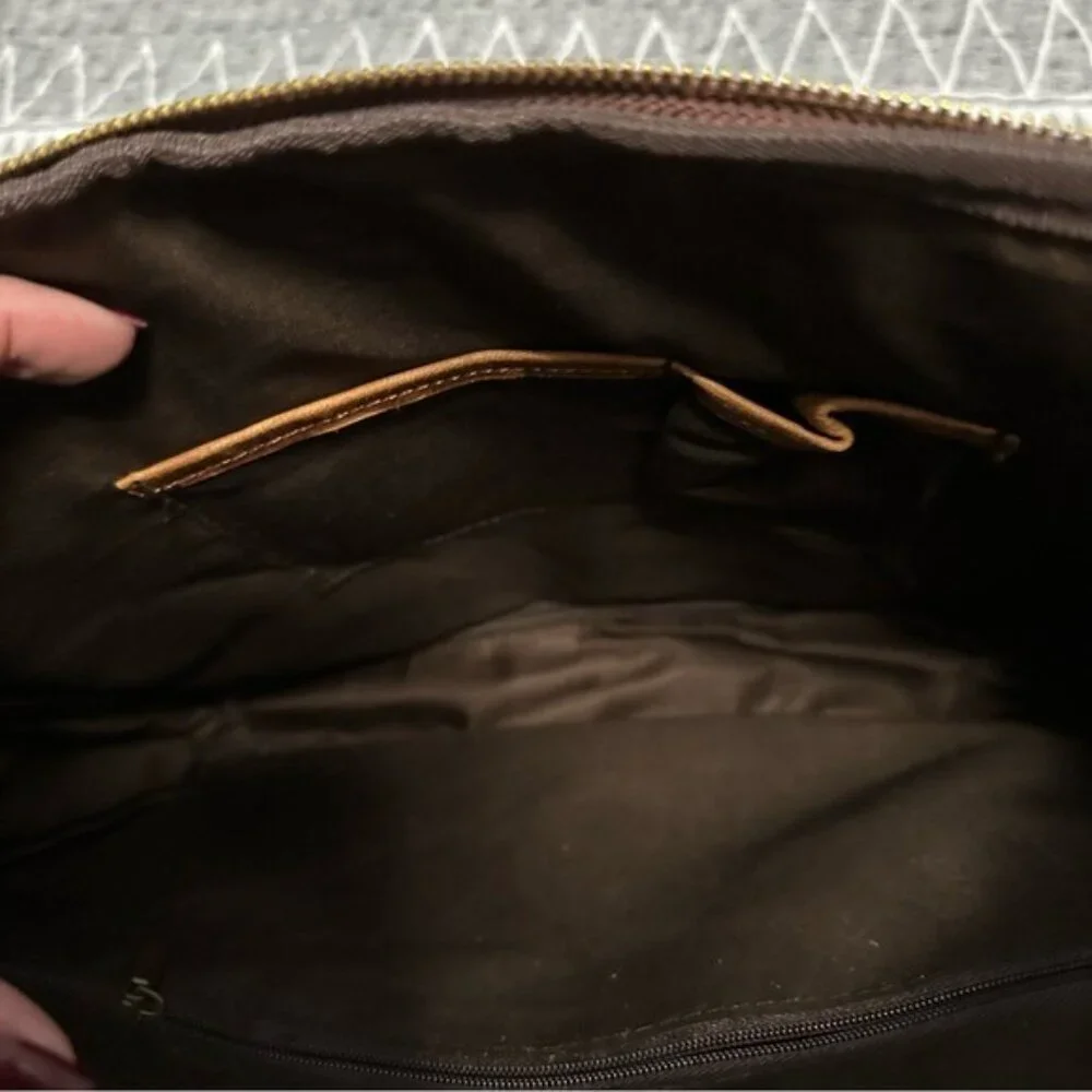 Men’s Brown Leather Briefcase Laptop Messenger Bag Vintage Work Business Satchel